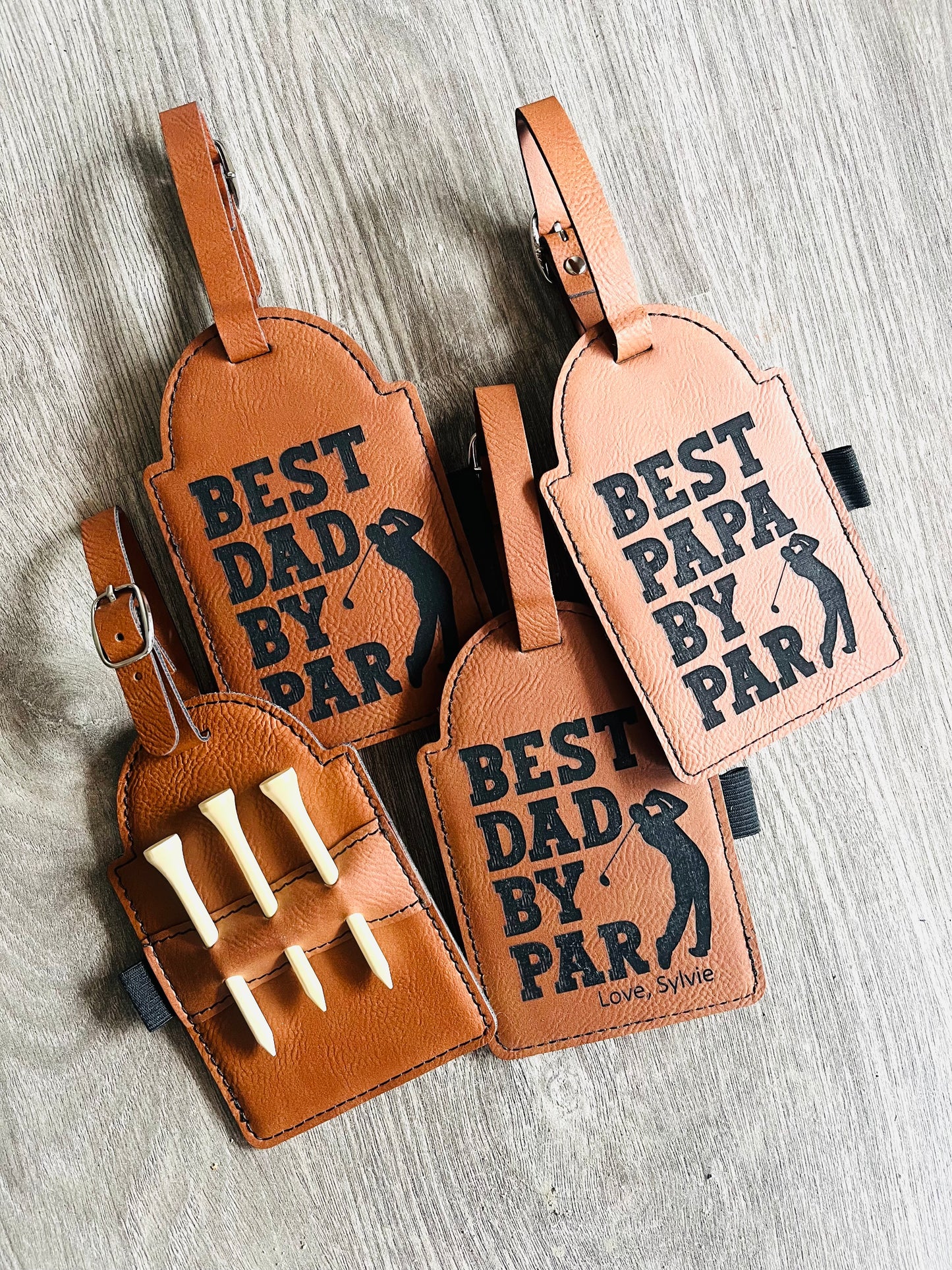 Best Dad By Par Golf Tee Holder