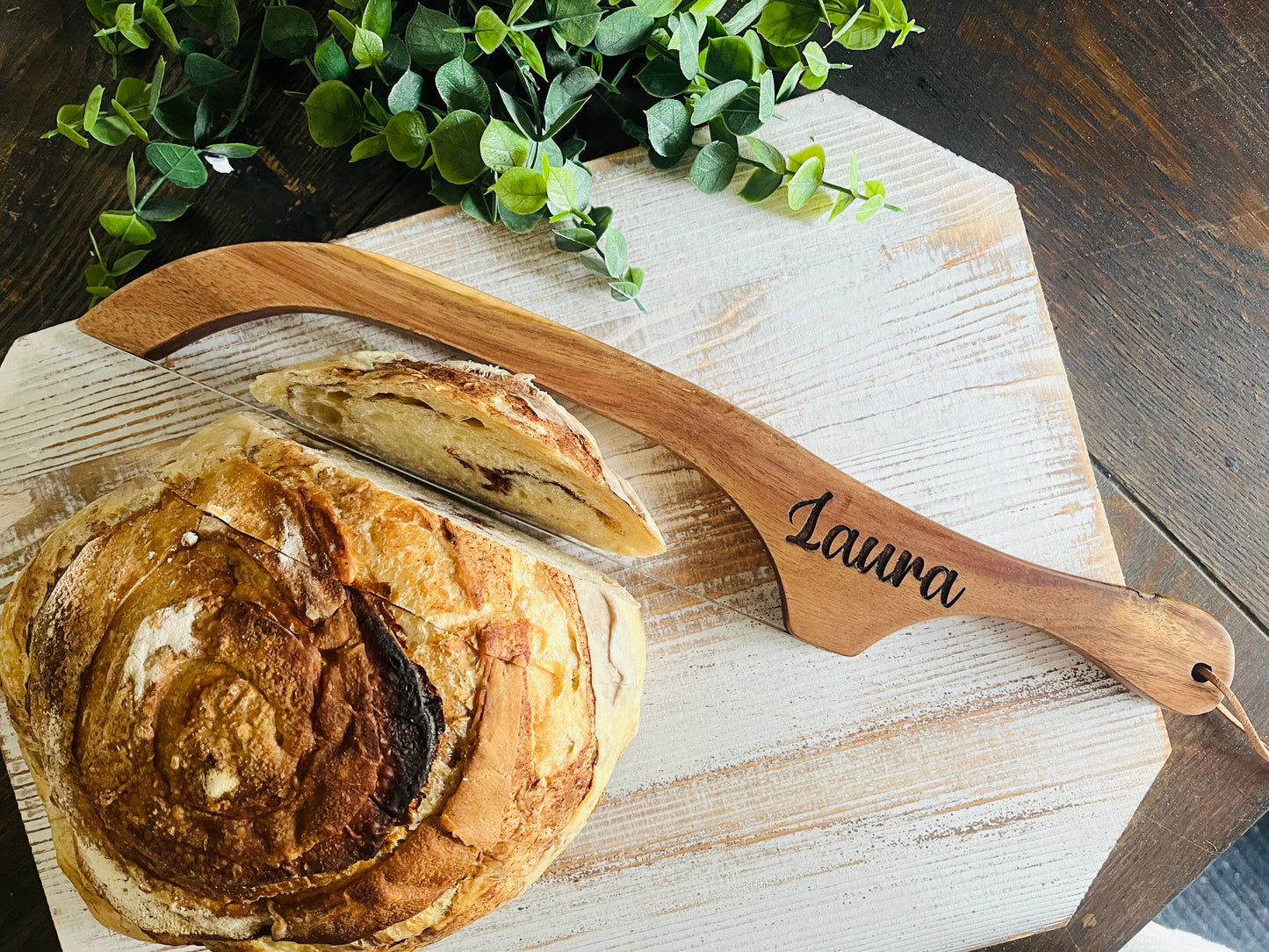Engraved Bread Saw