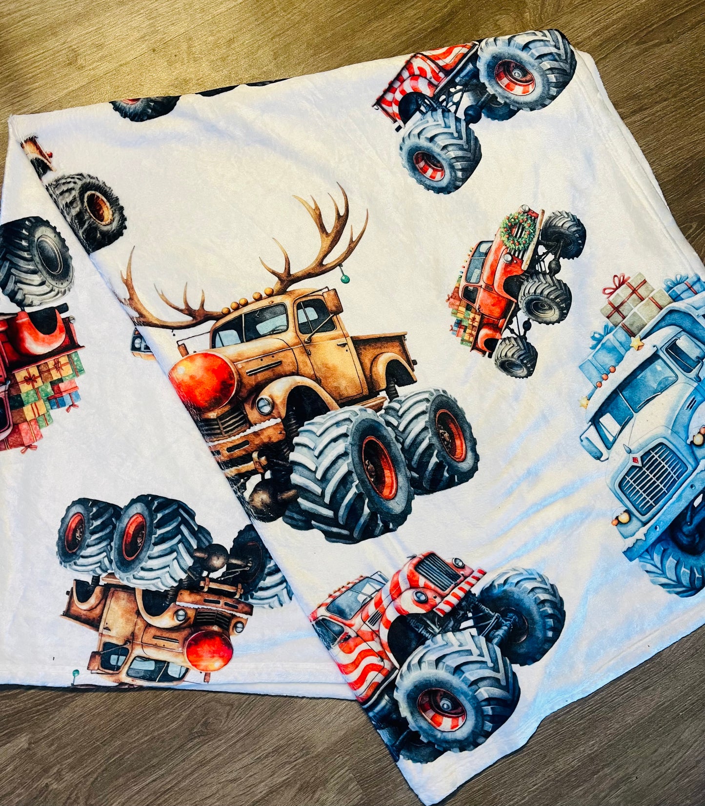 Christmas Big Truck Blanket
