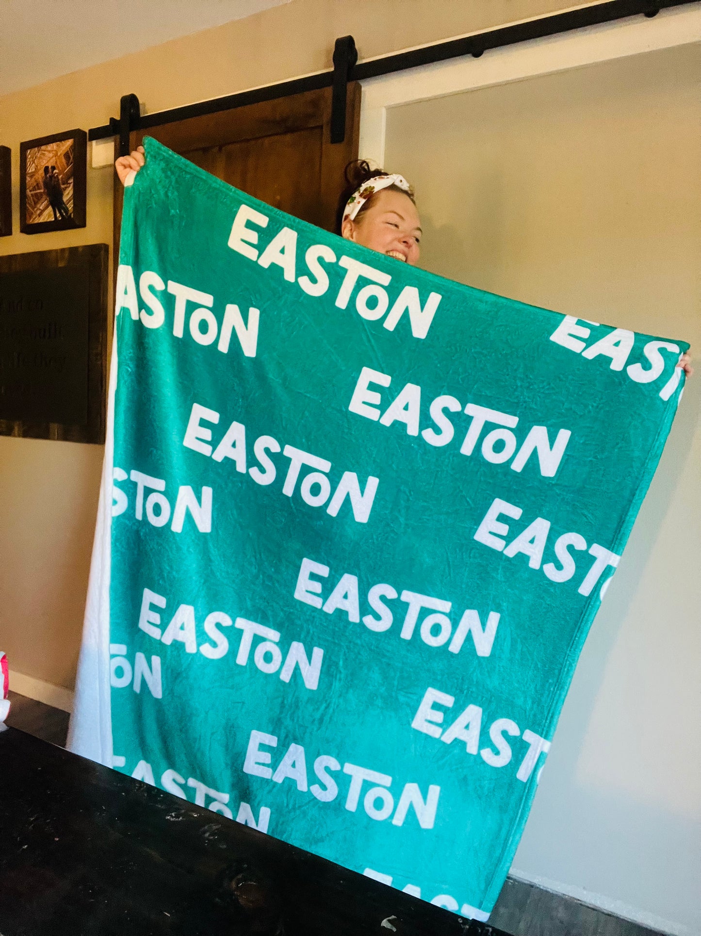 Christmas Name Custom Blanket