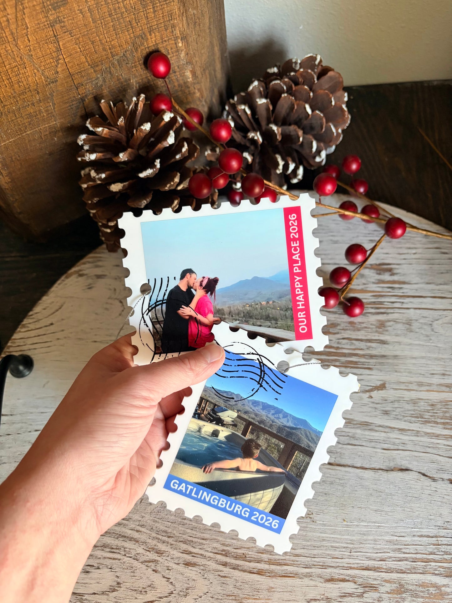 Travel Stamp Ornament