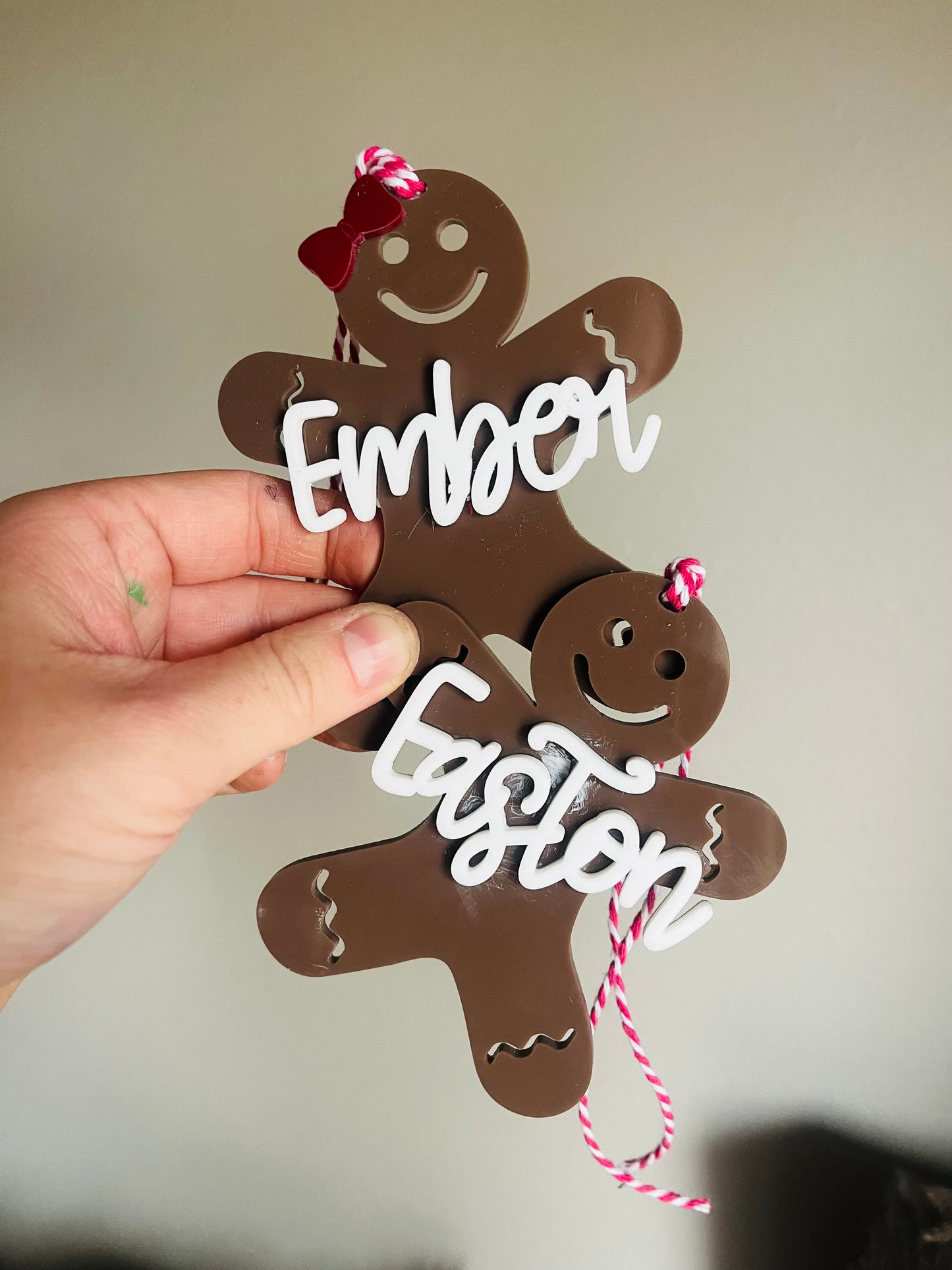 Gingerbread Boy & Girl Ornament