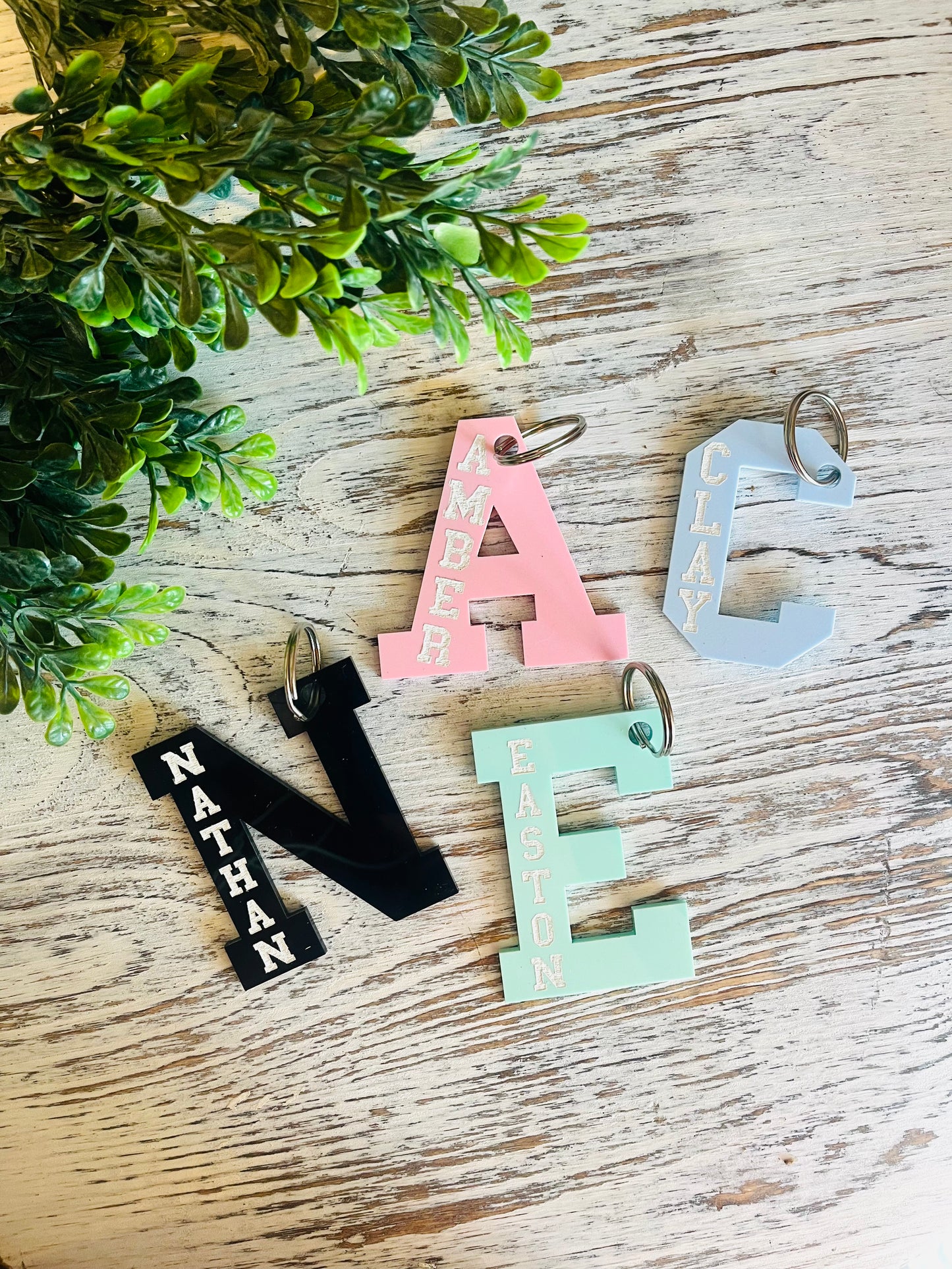 Letter Backpack Tags