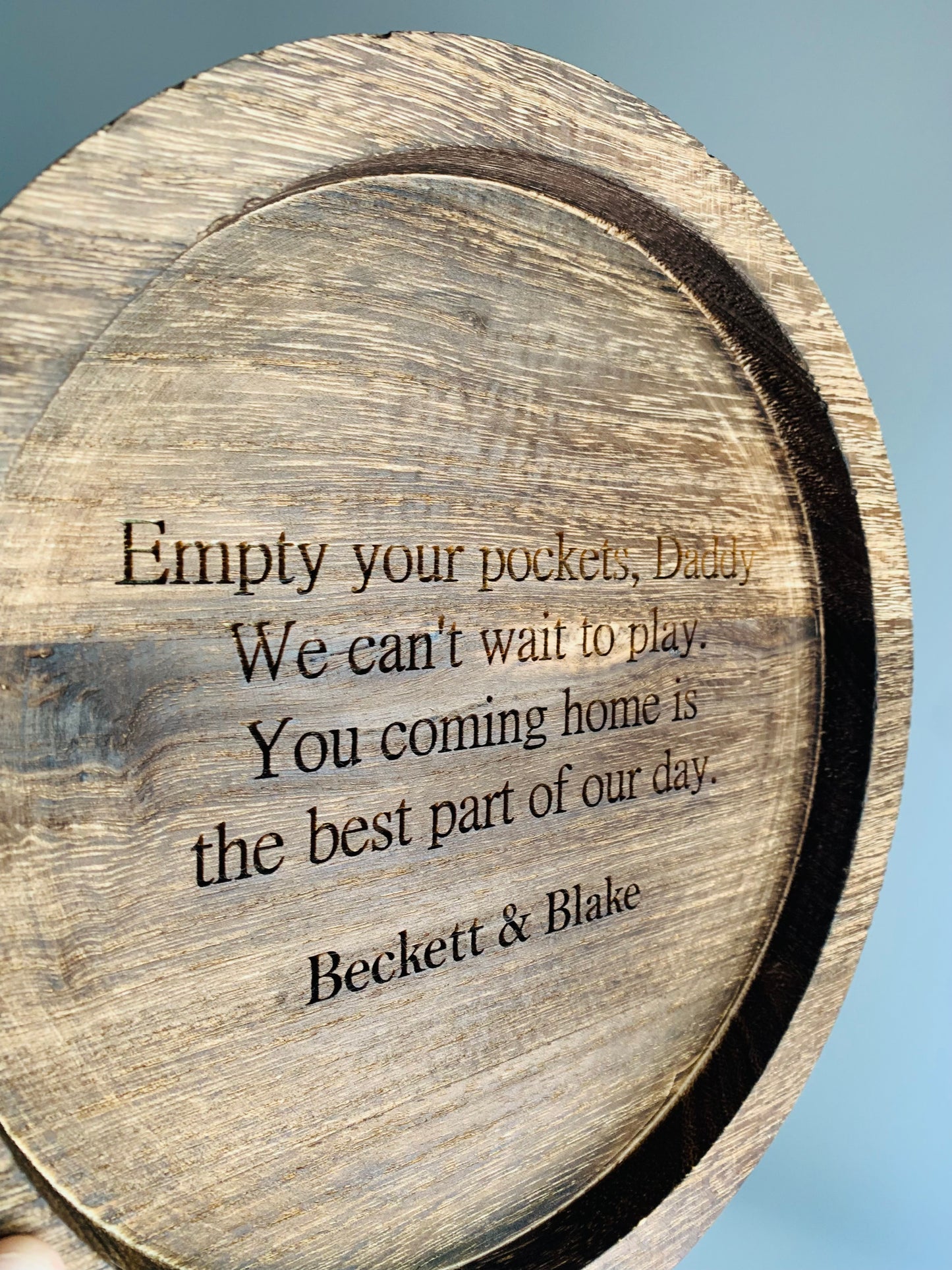 Wooden Daddy Tray with Custom Engrave