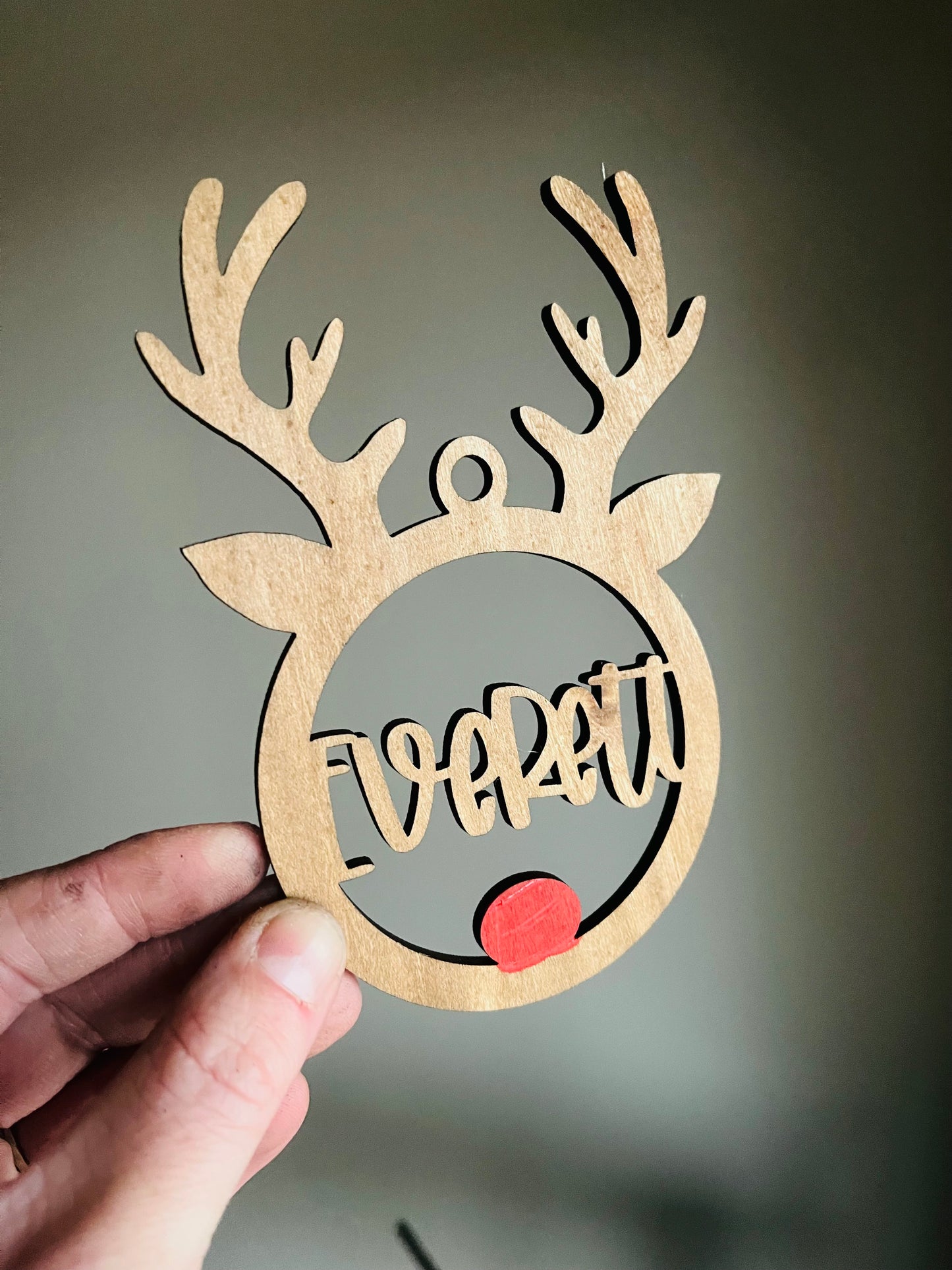 Deer Name Ornament