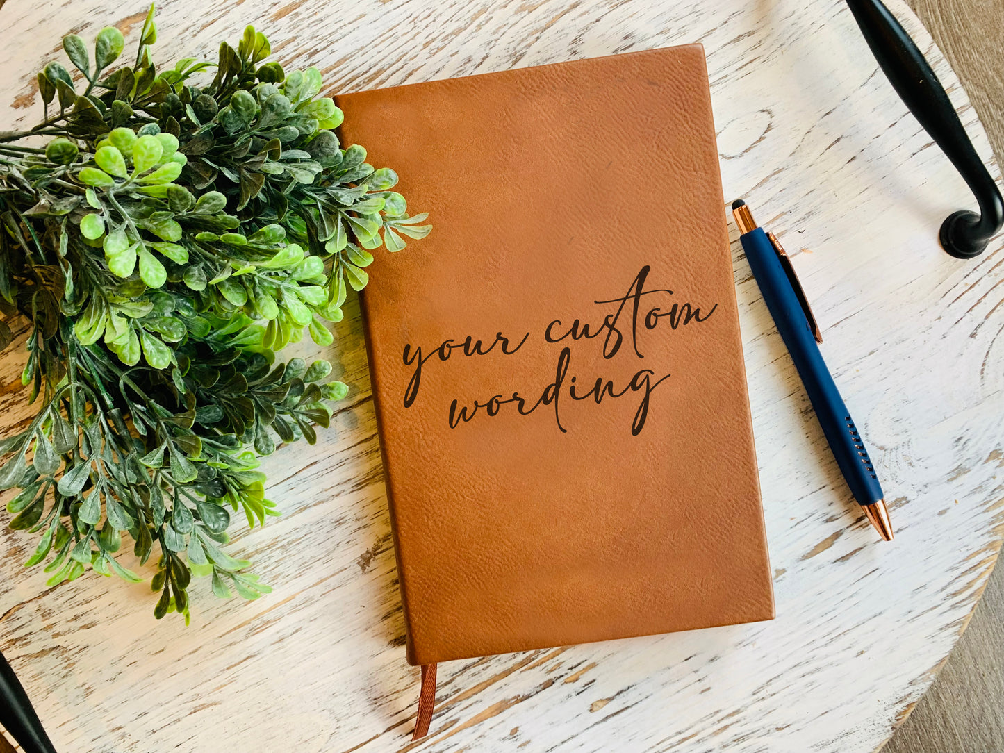 Custom Wording - Engraved Letter Journal