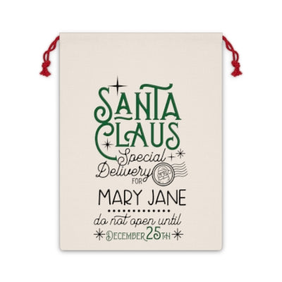 Santa Claus Special Delivery Gift Sack