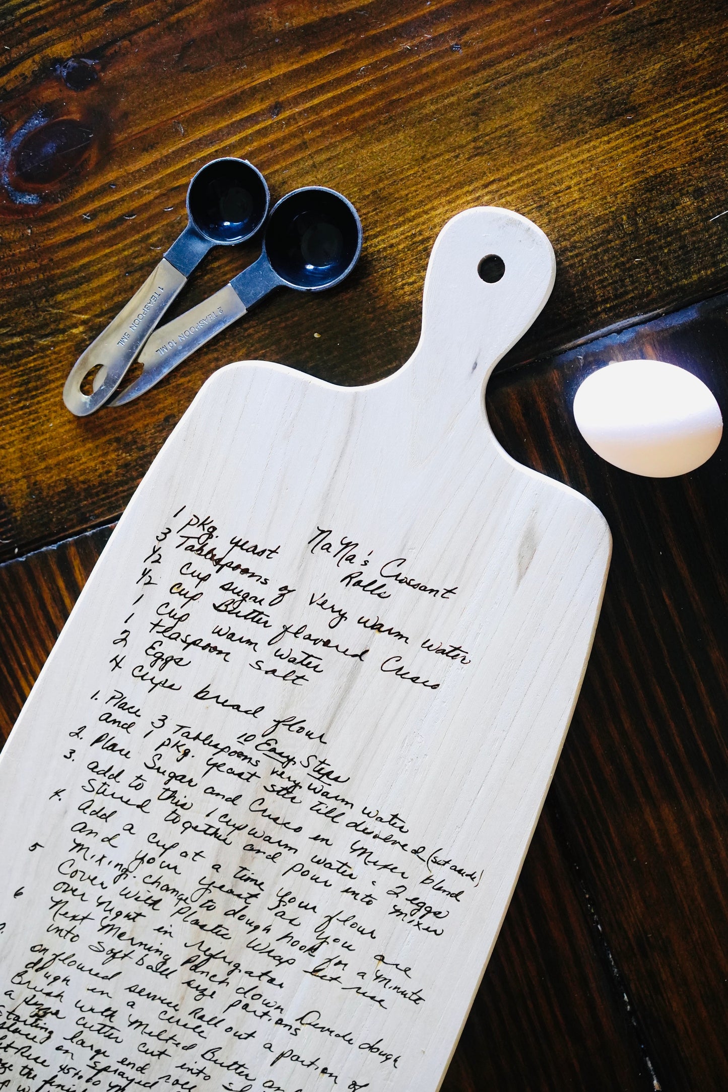 Custom Engraved Recipe Board