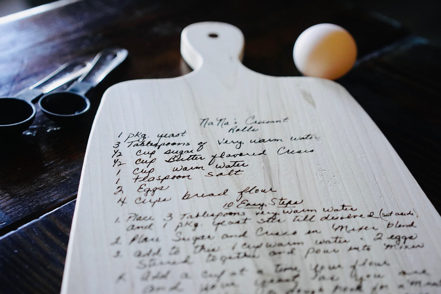 Custom Engraved Recipe Board