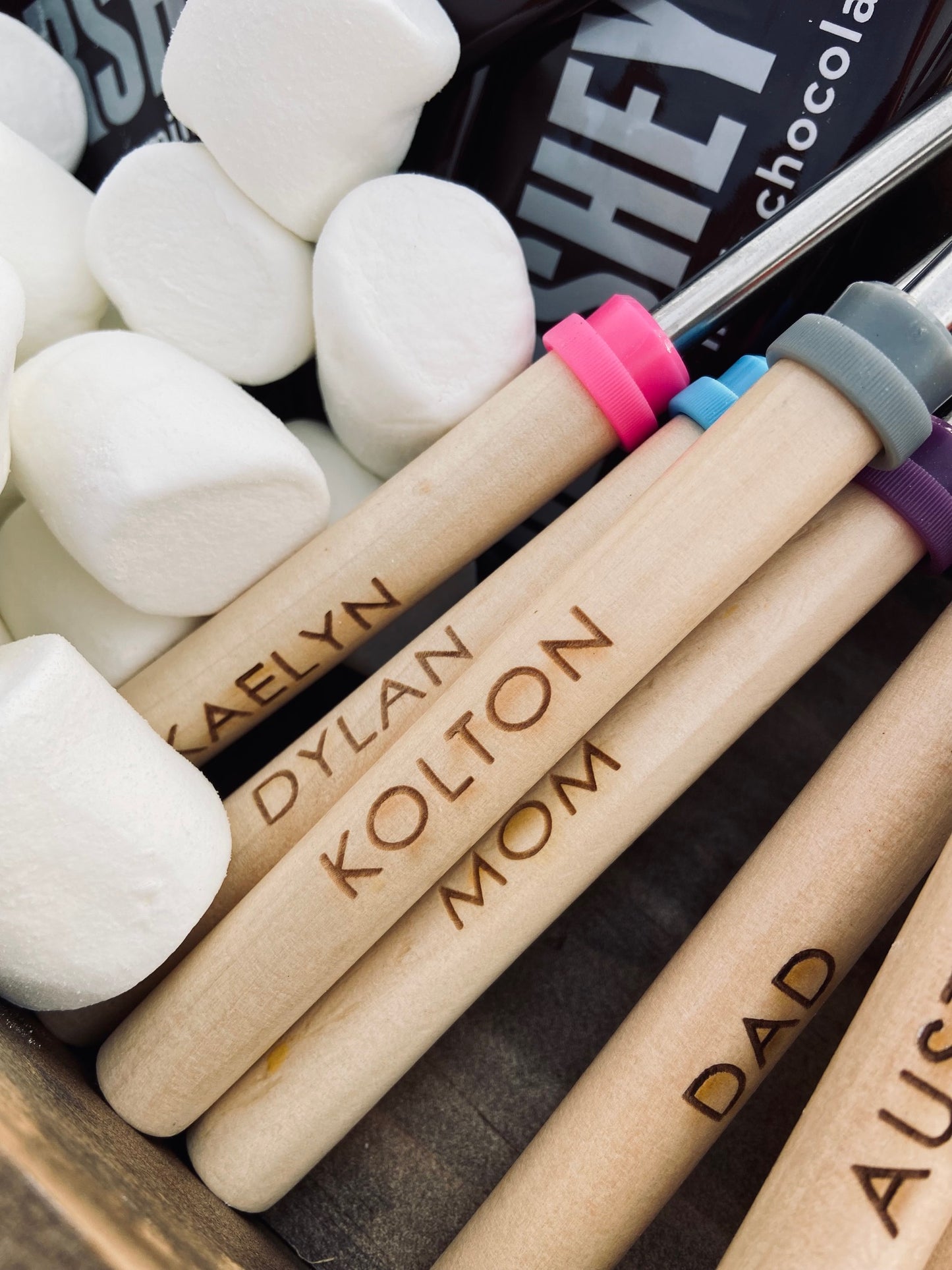 Custom Engraved S'mores Sticks