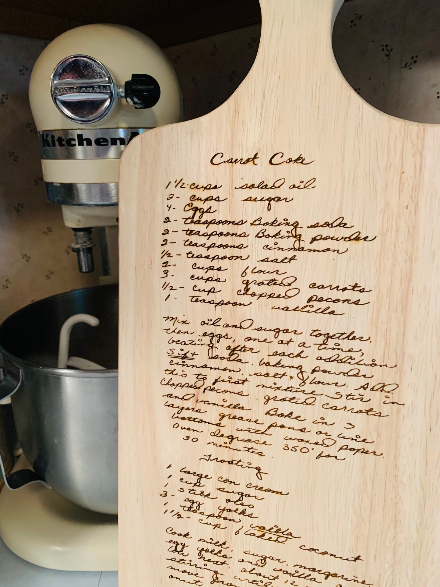 Custom Engraved Recipe Board