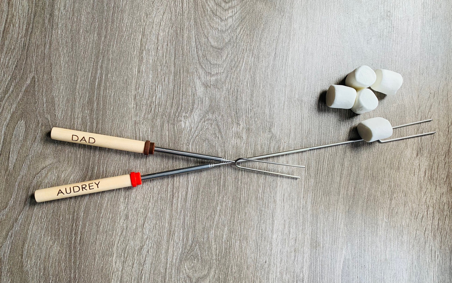 Custom Engraved S'mores Sticks
