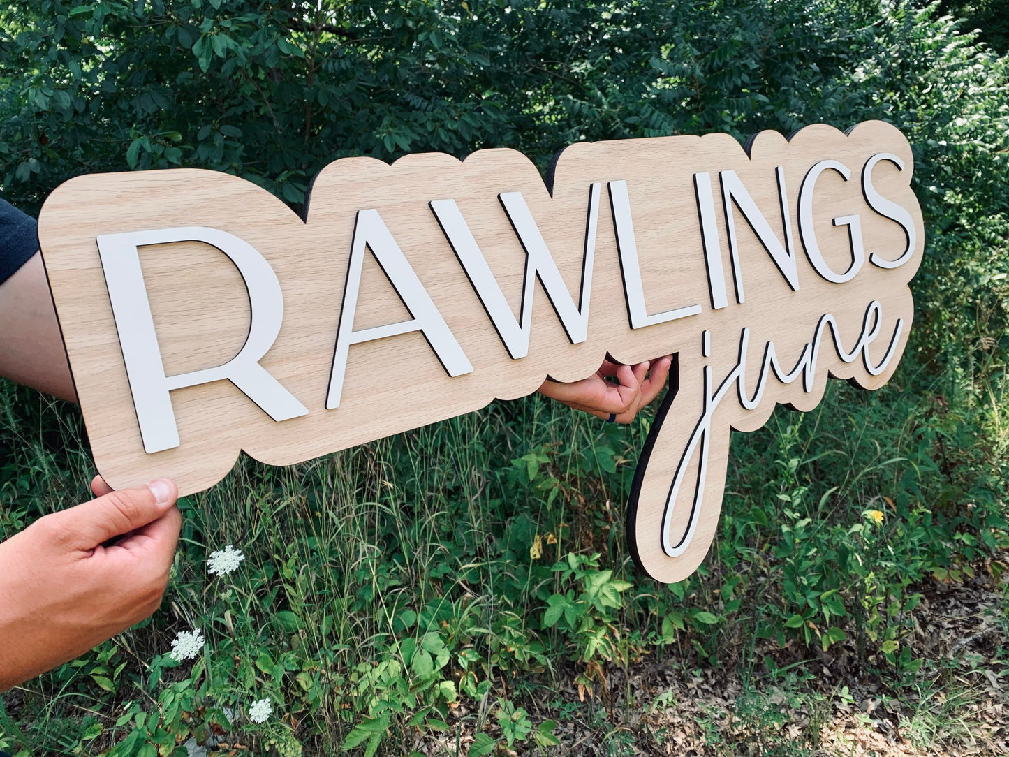 3D Bubble Name Crib Sign