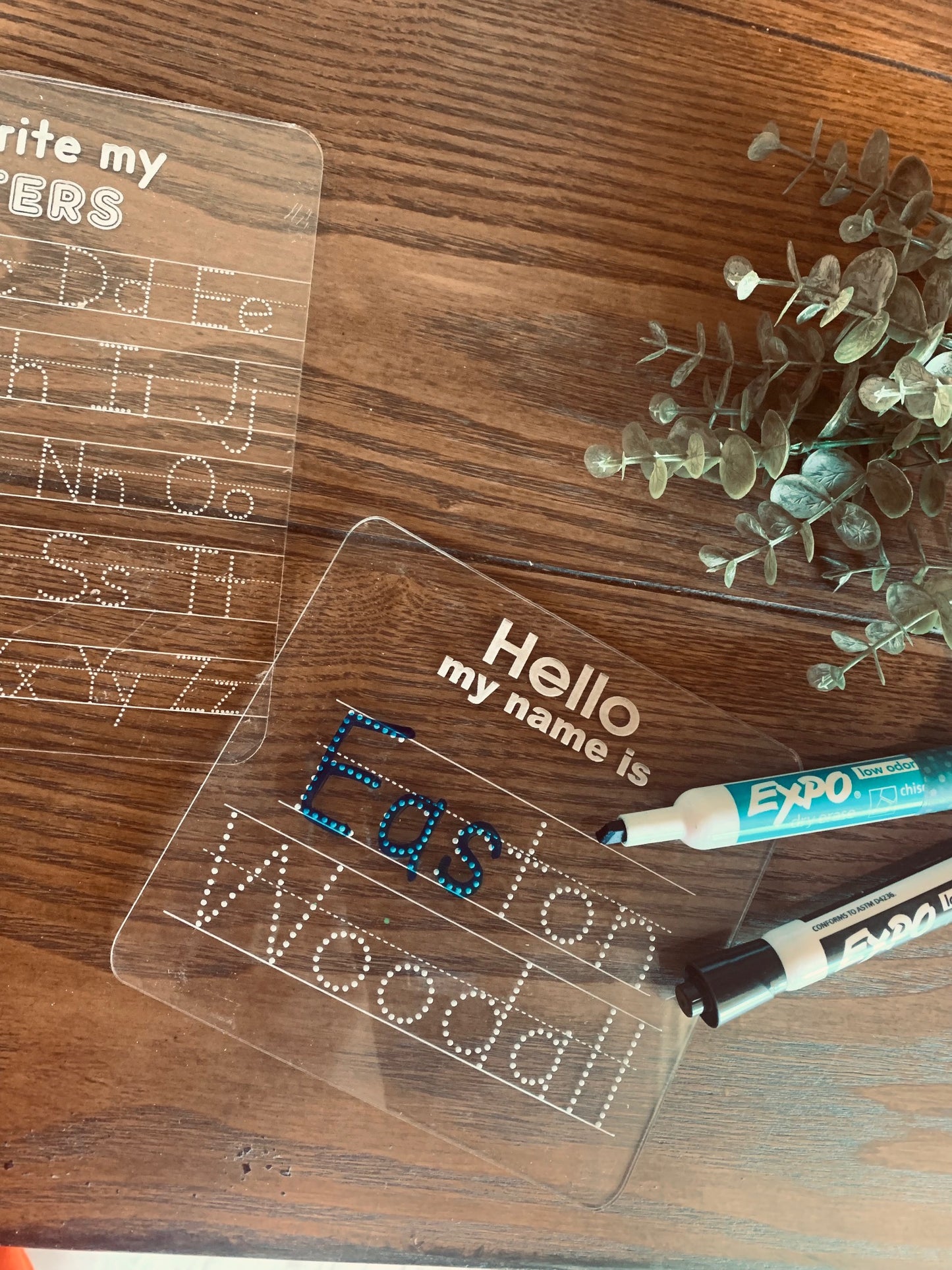 Dry Erase Name Tracing Boards