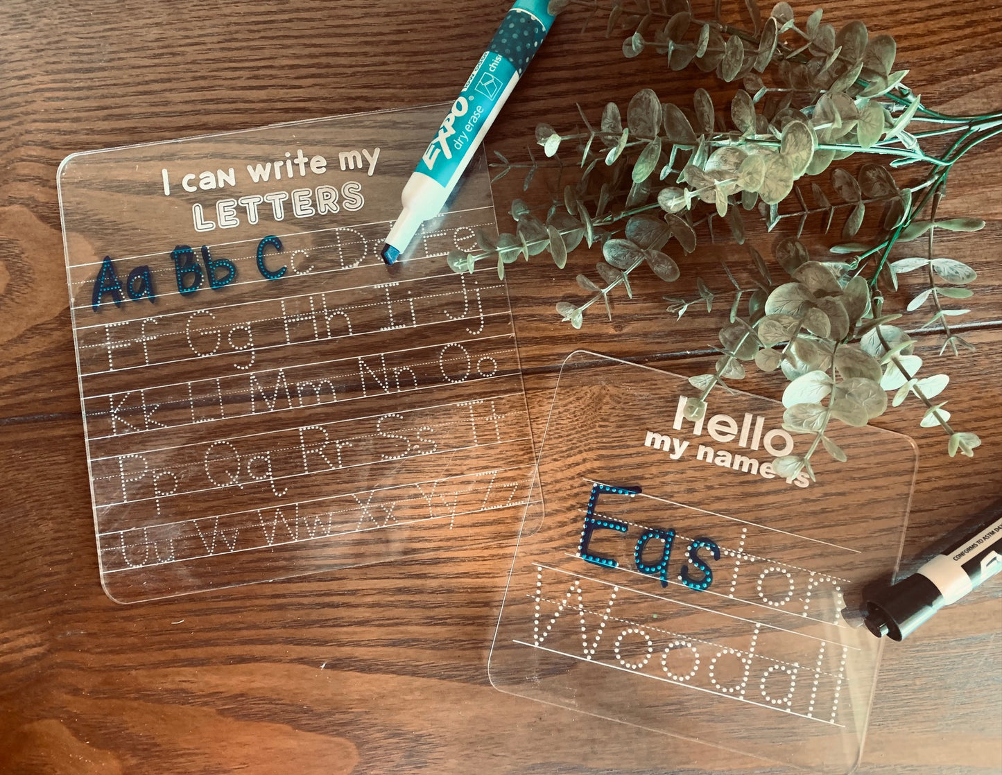 Dry Erase Name Tracing Boards
