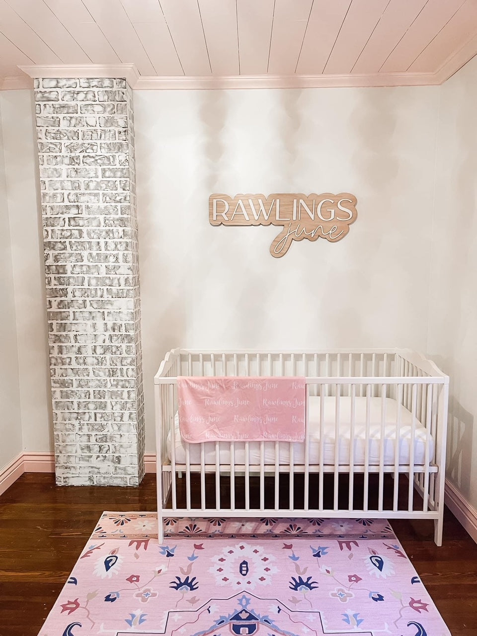 3D Bubble Name Crib Sign