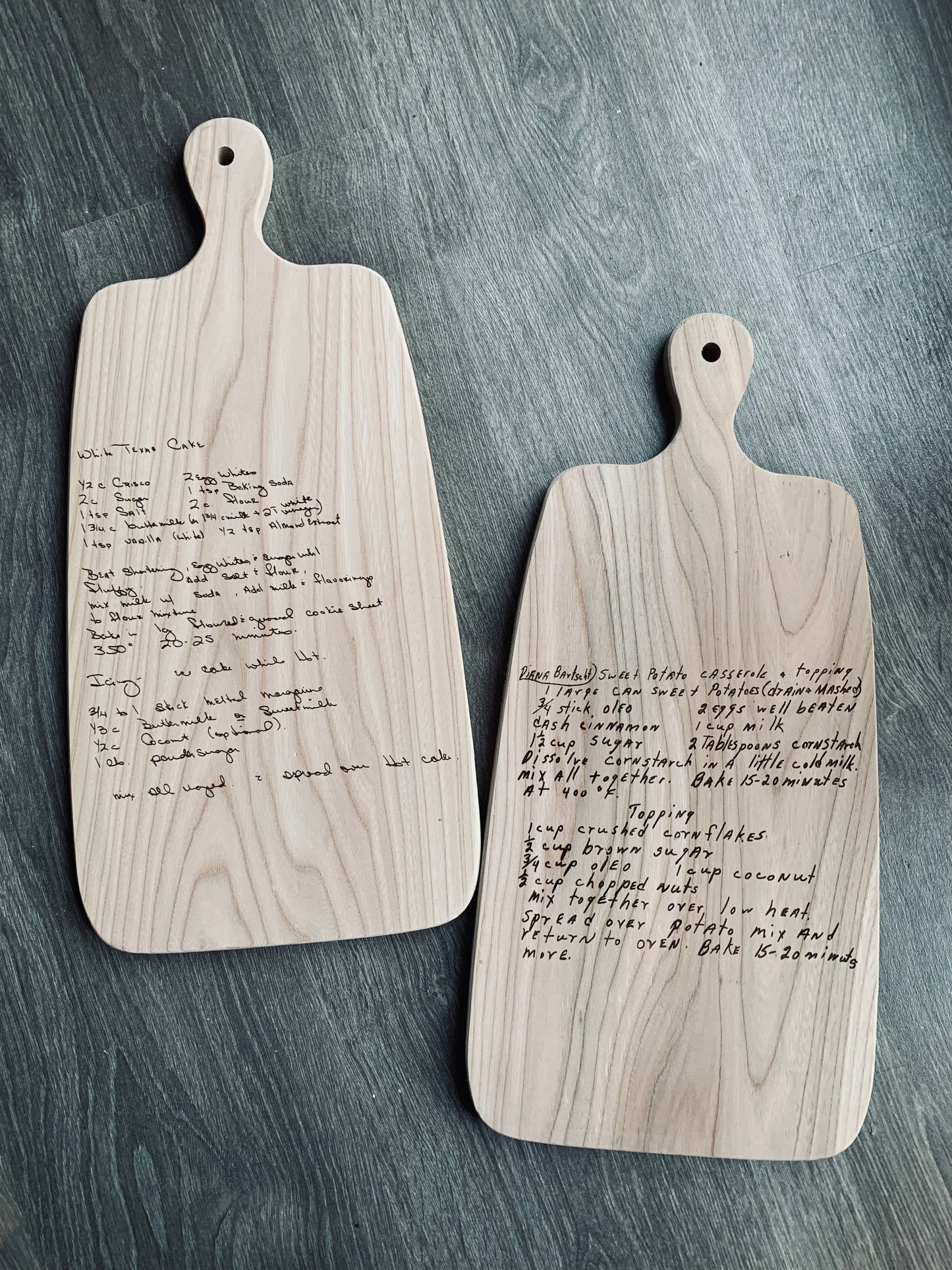 Custom Engraved Recipe Board