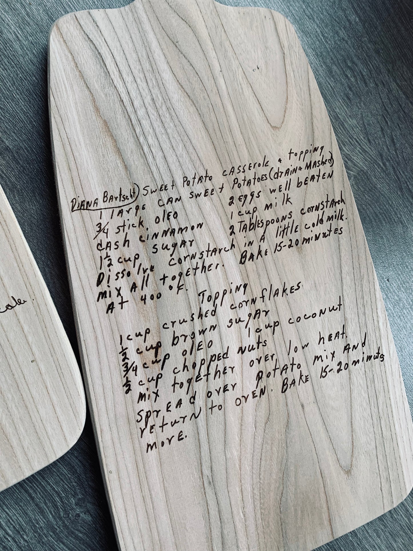 Custom Engraved Recipe Board