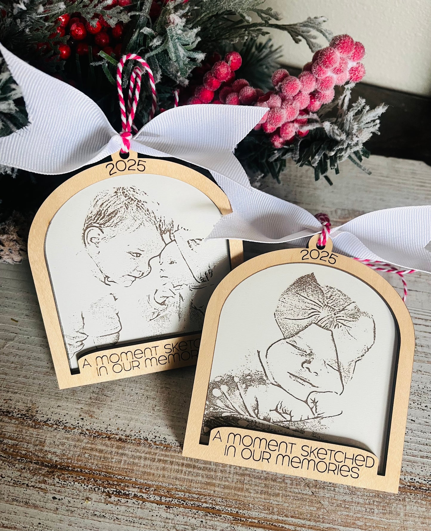 A Moment Sketched In Our Memories Ornament
