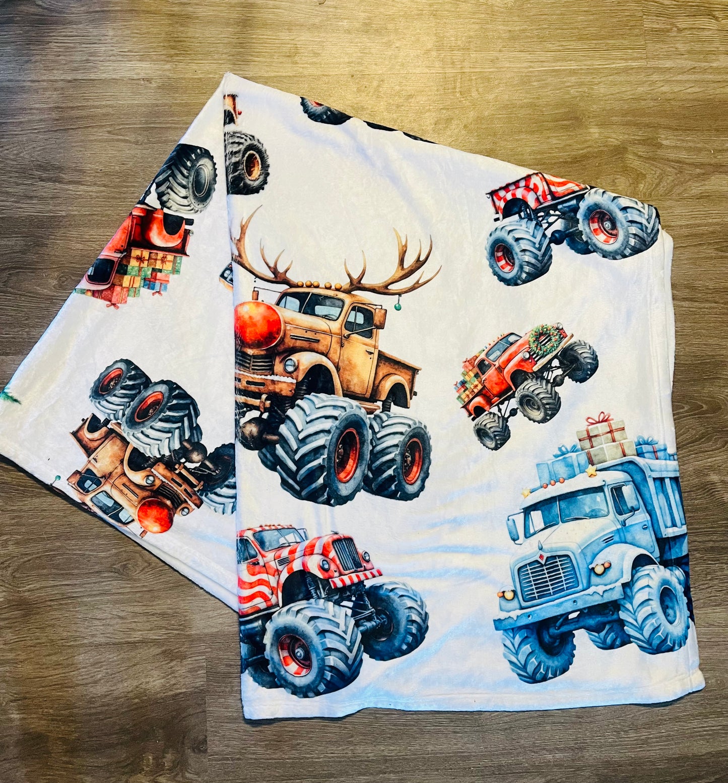 Christmas Big Truck Blanket