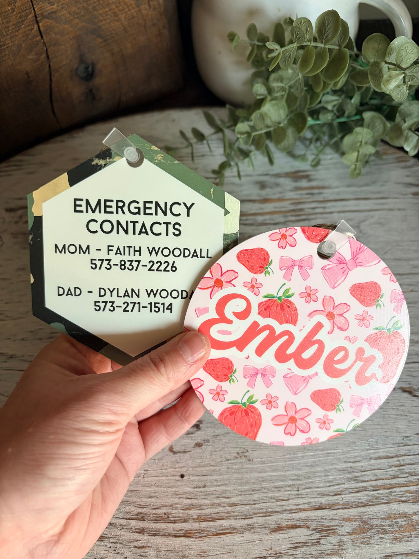 Doublesided Backpack Tags
