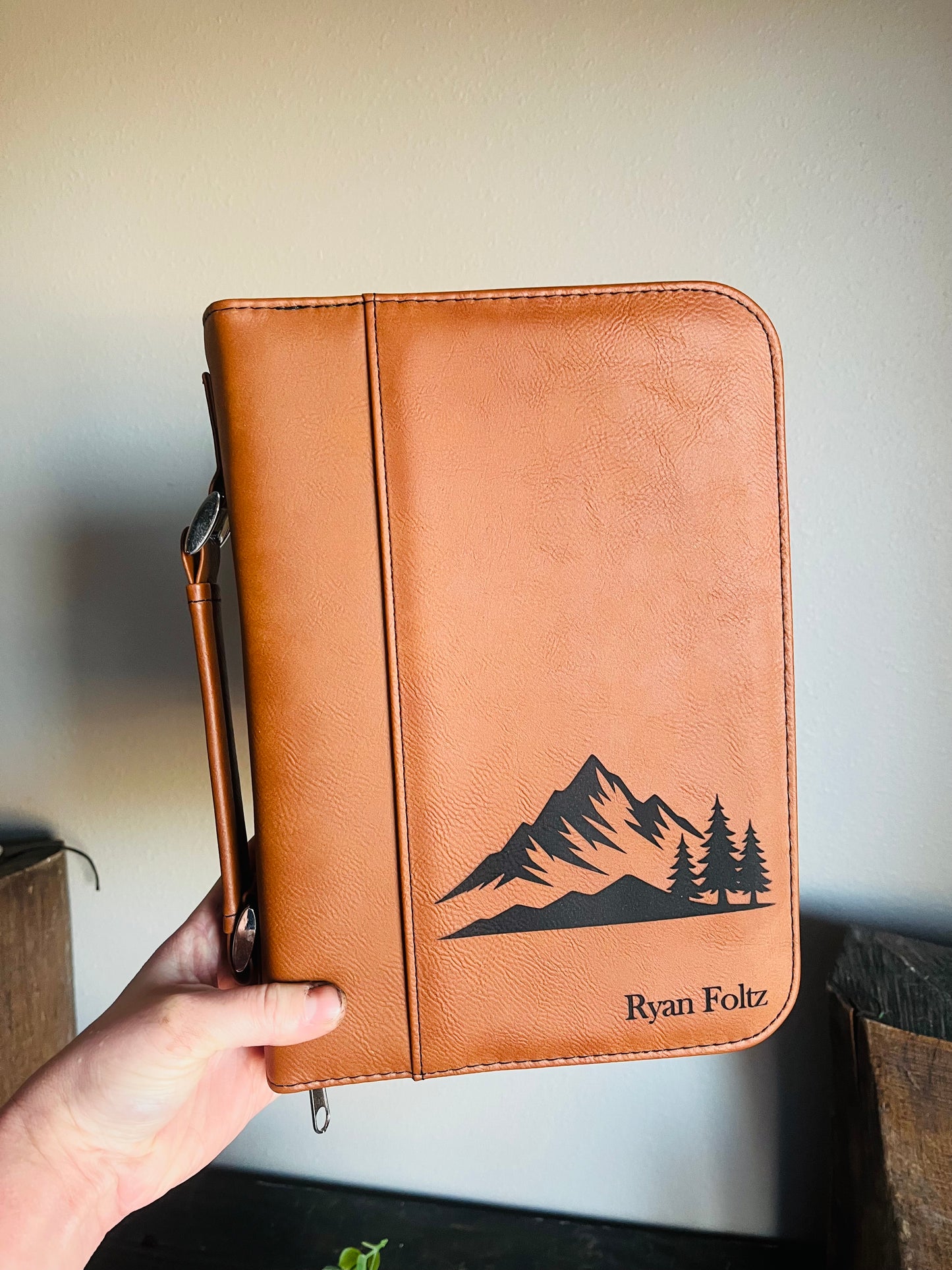 Mountain Scene Bible Cover