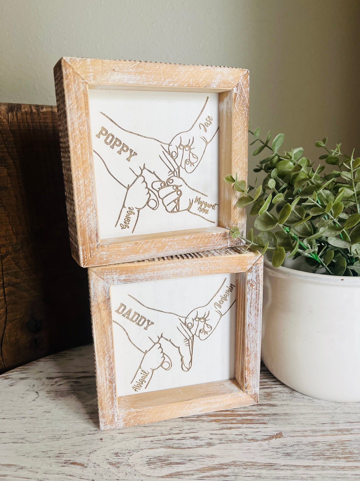 Holding Hands Art Sign
