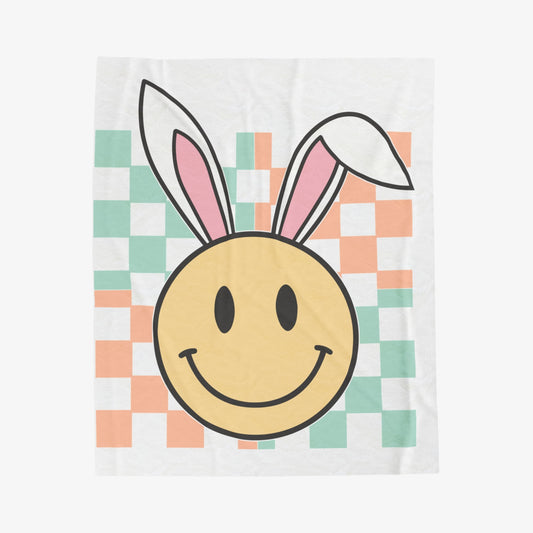 Smiley Face Bunny Blanket