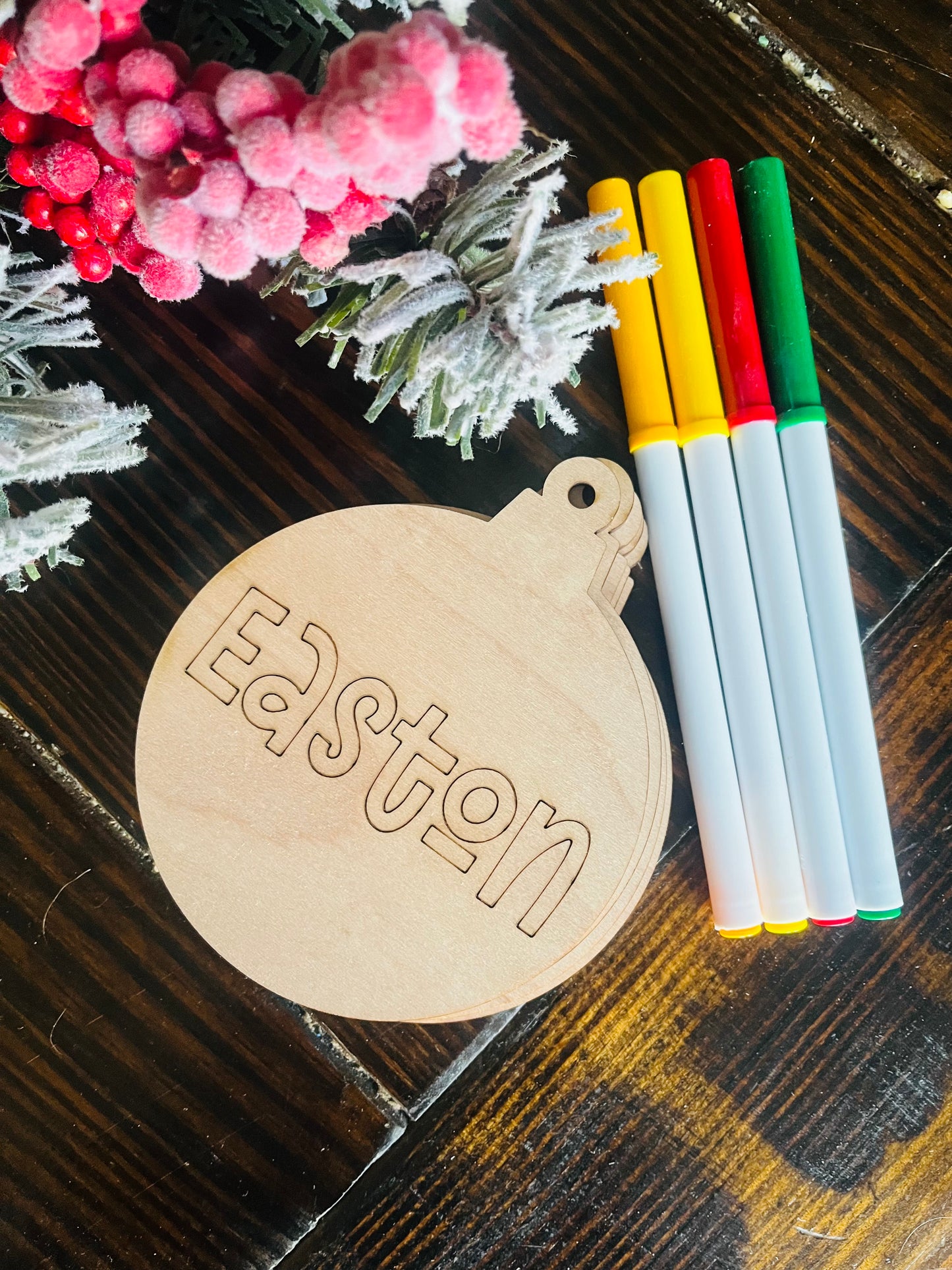DIY Name Ornament
