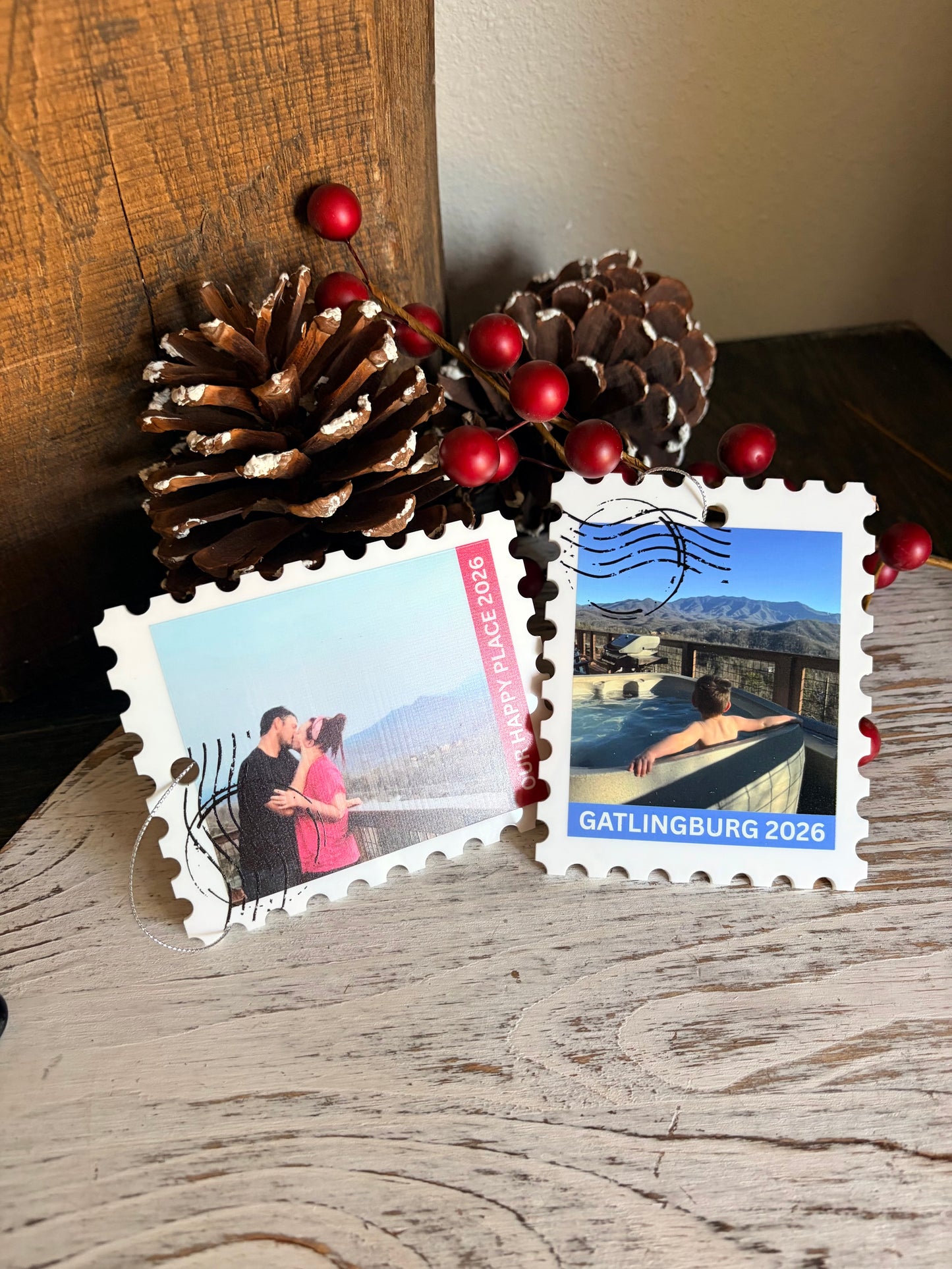 Travel Stamp Ornament