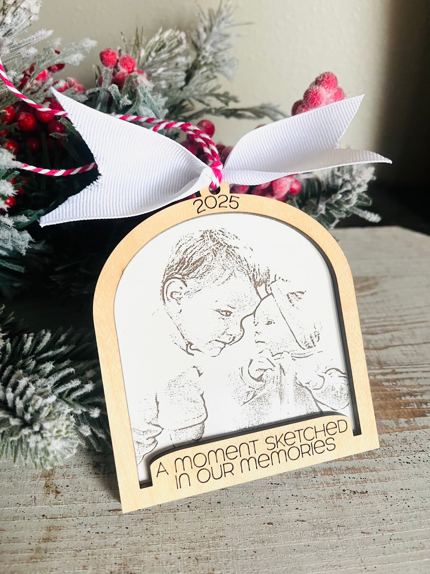 A Moment Sketched In Our Memories Ornament