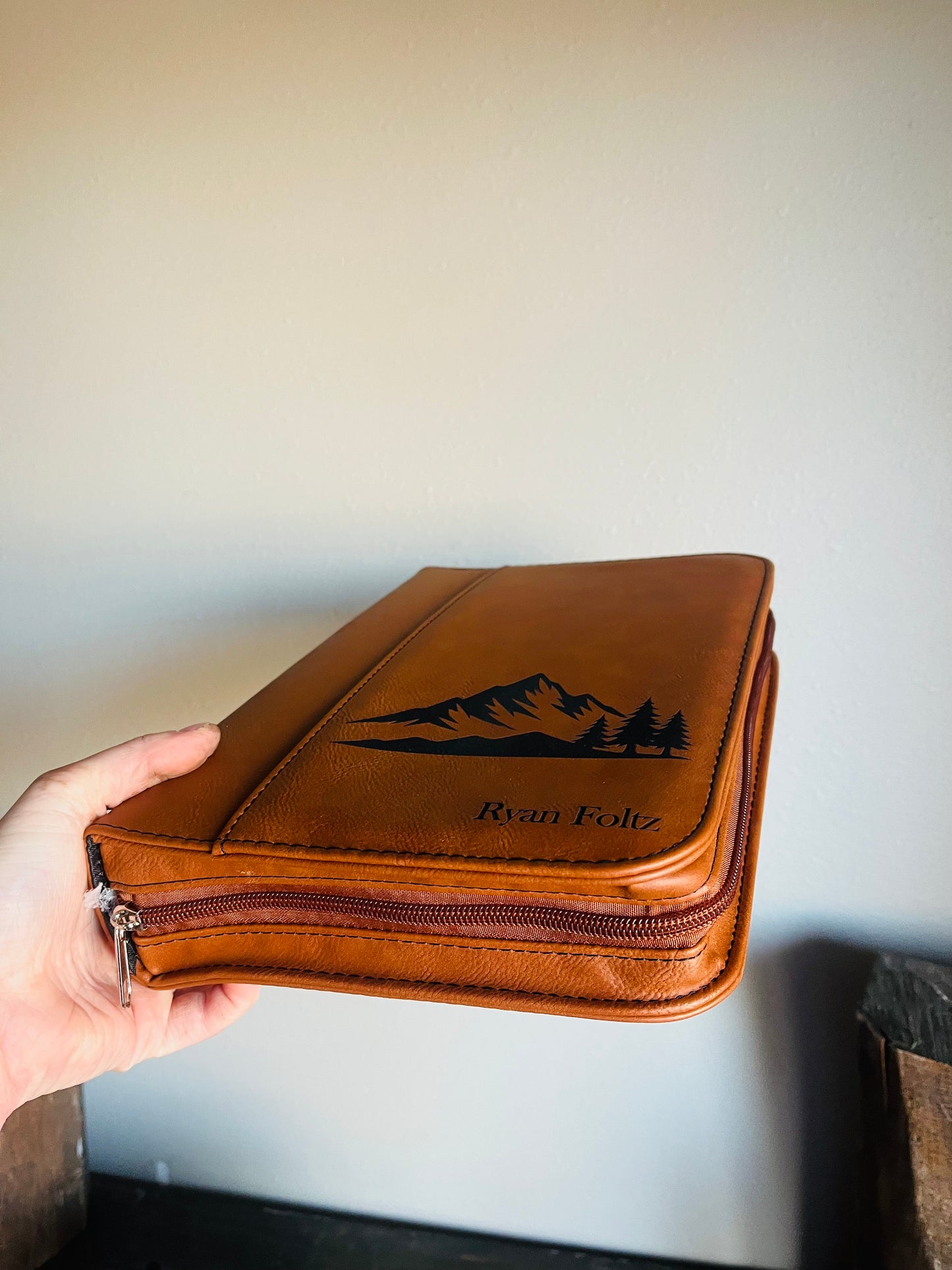 Mountain Scene Bible Cover