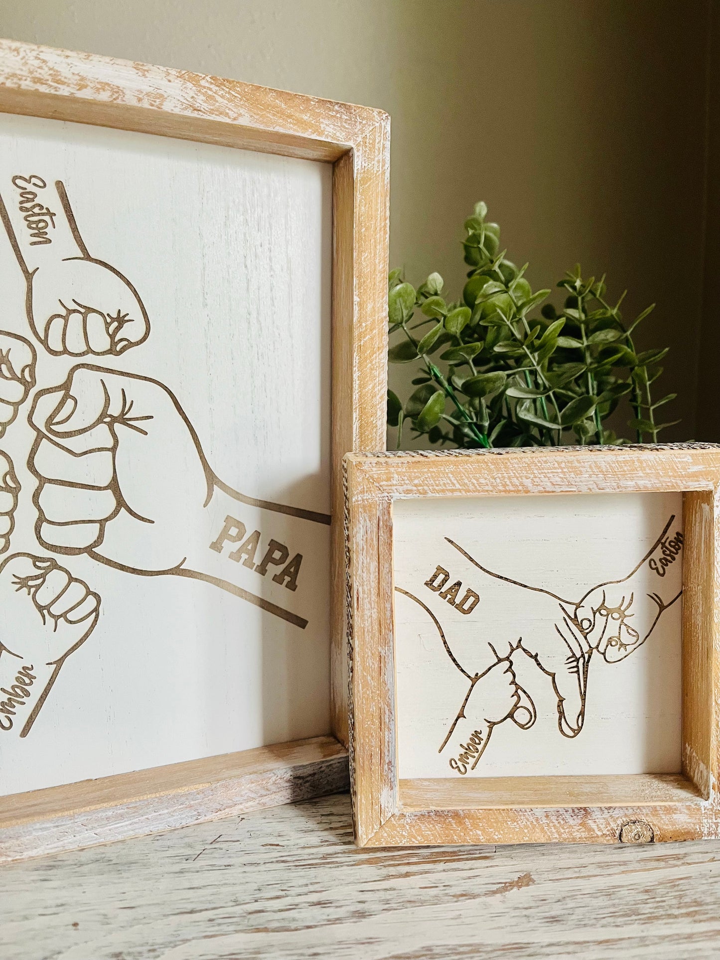 Holding Hands Art Sign