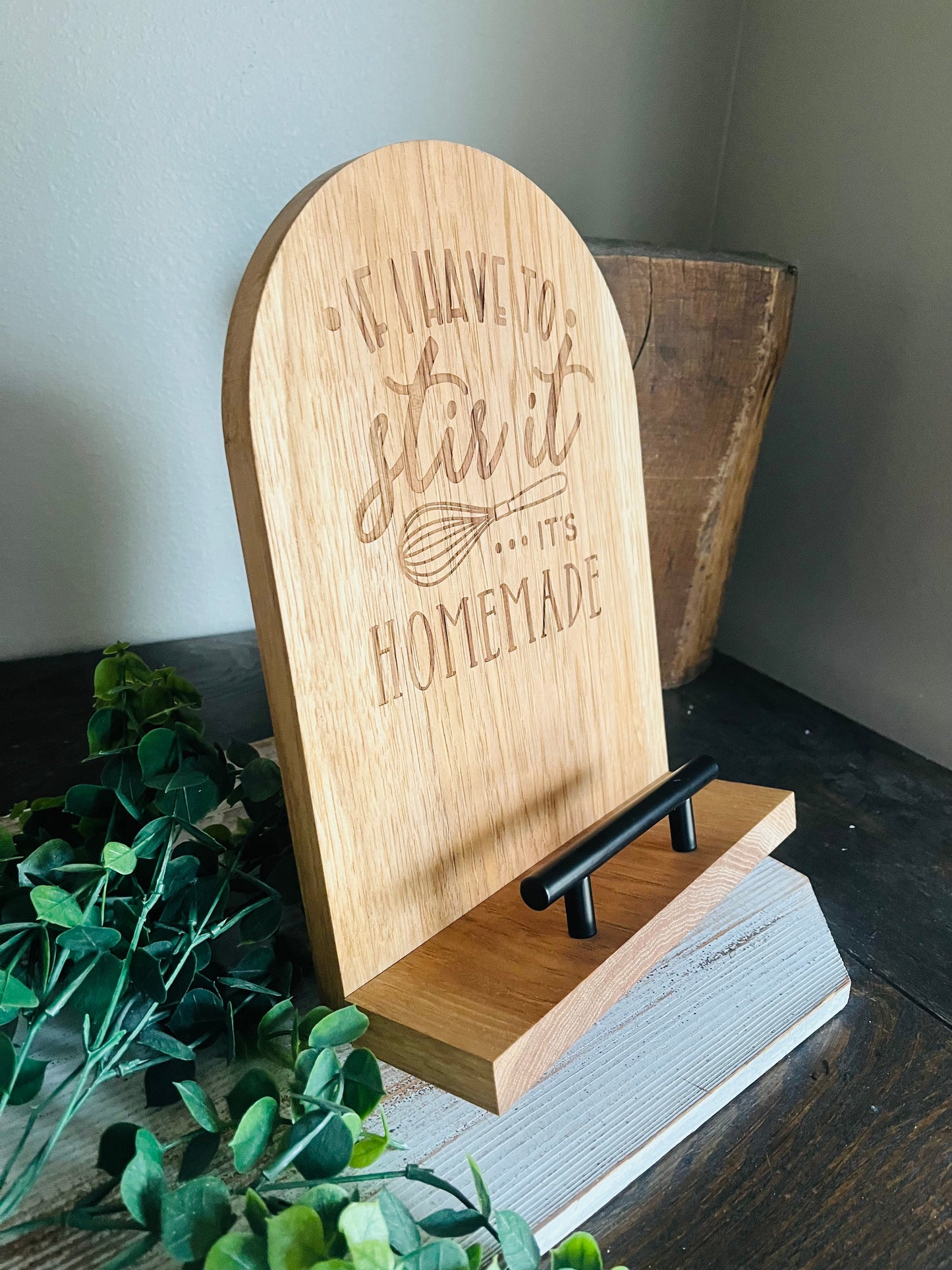 Custom Engraved Cookbook Stand
