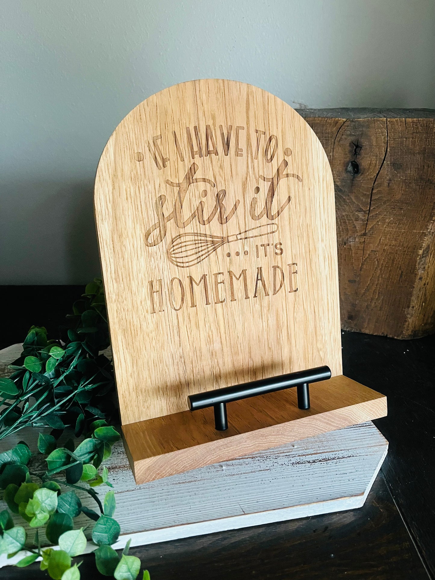 Custom Engraved Cookbook Stand