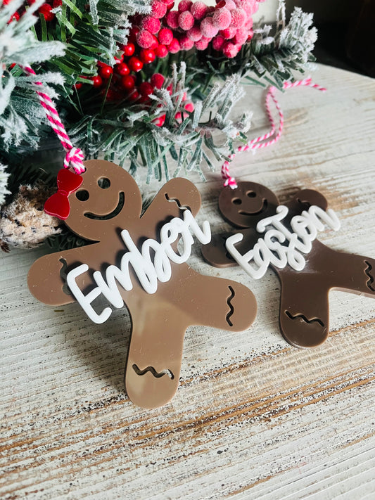 Gingerbread Boy & Girl Ornament