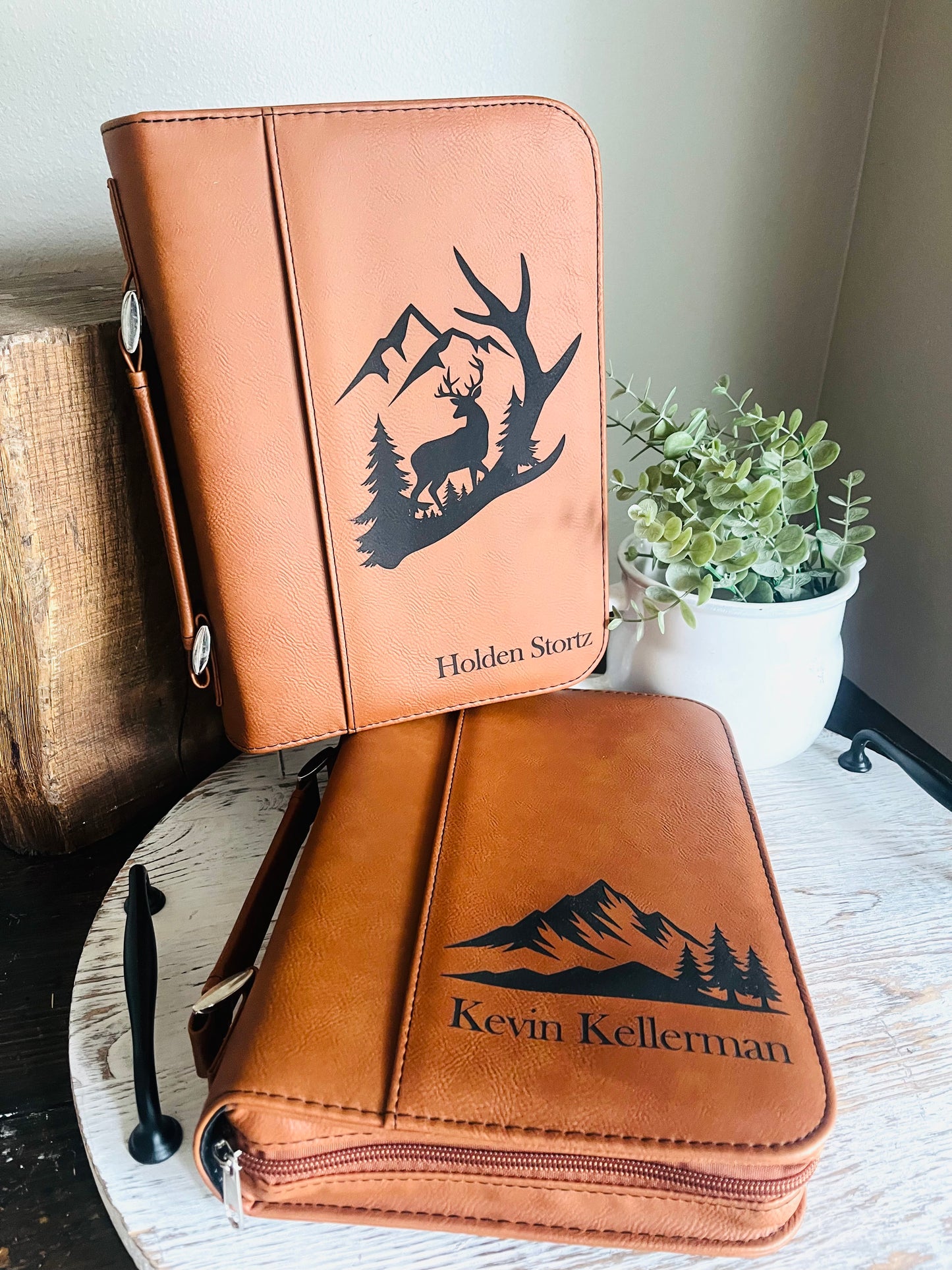 Deer Hunting Scene Bible Cover