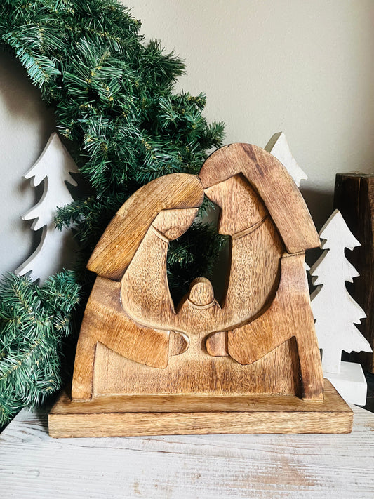 Wooden Mary and Joseph