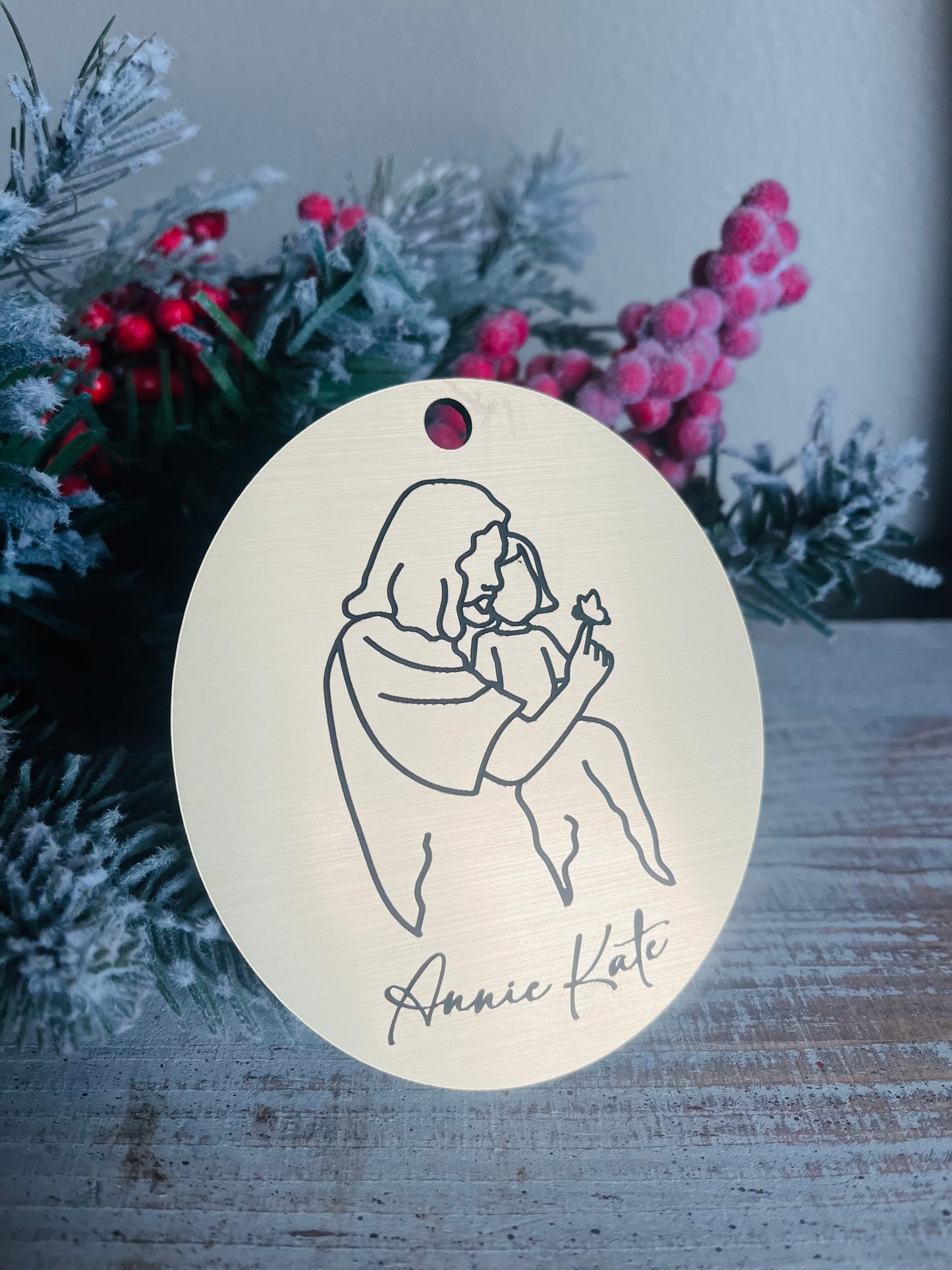 Jesus Is Holding You - Memory Ornament