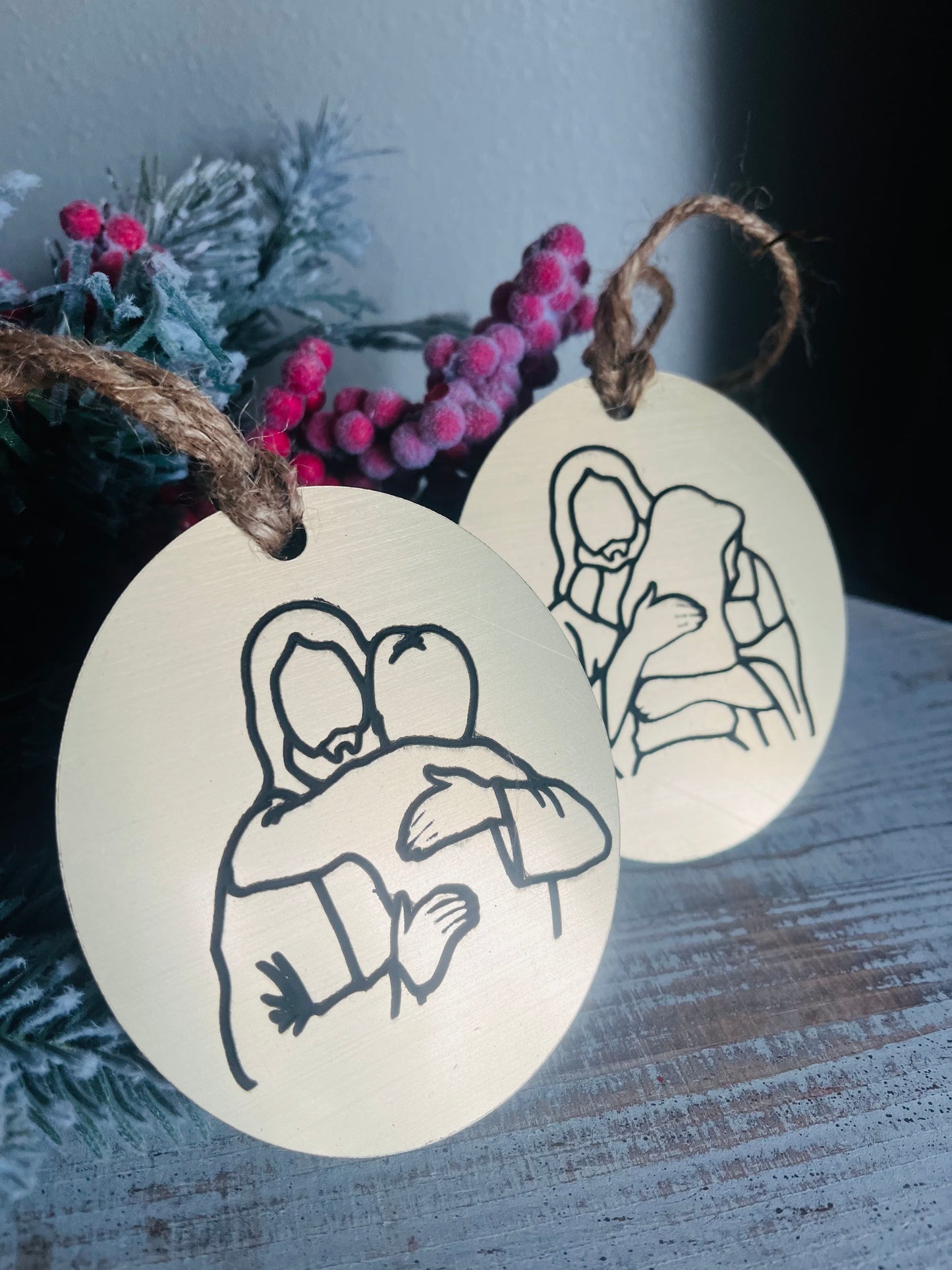 Jesus Is Holding You - Memory Ornament