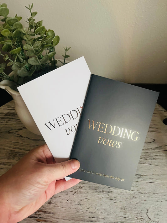 Wedding Vow Booklet Set
