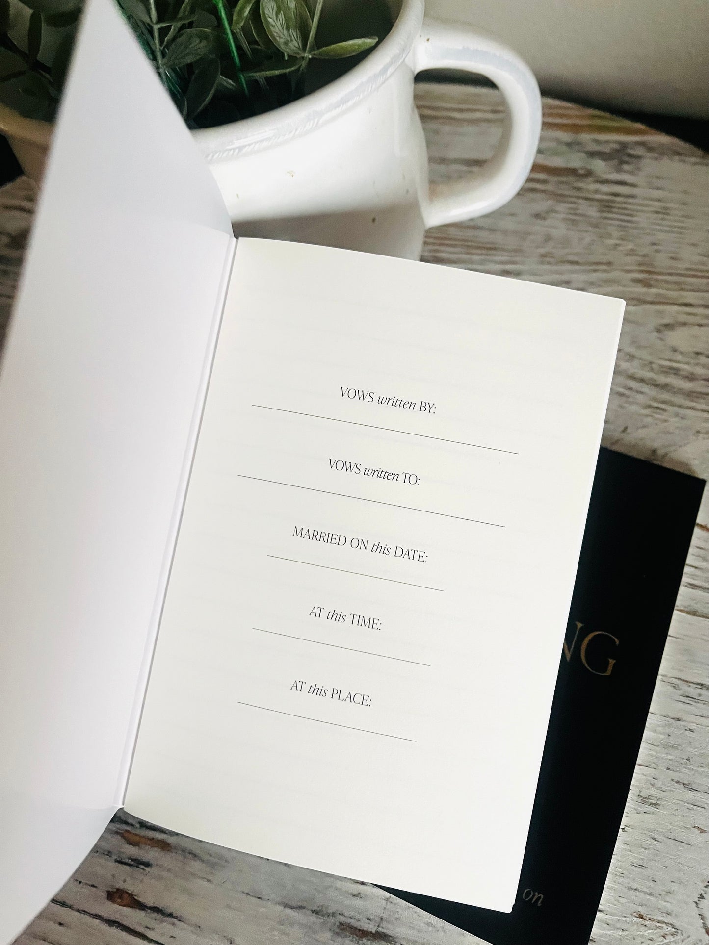 Wedding Vow Booklet Set