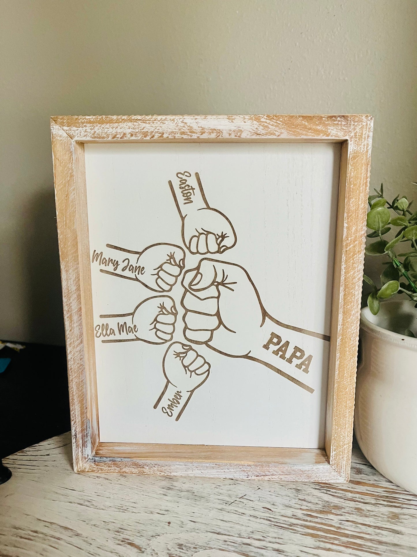 Fist Bump Art Sign