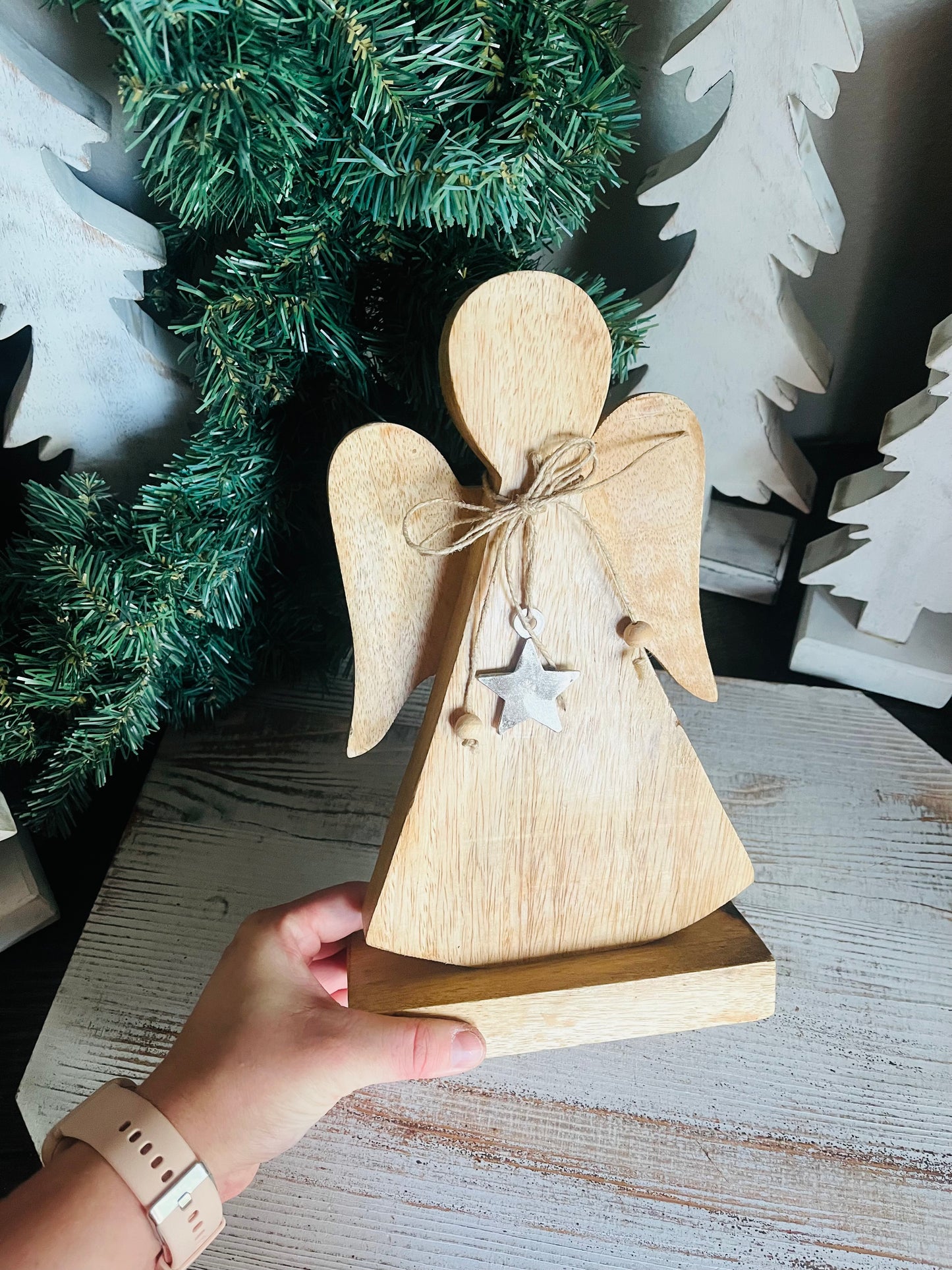 Large Wooden Angel
