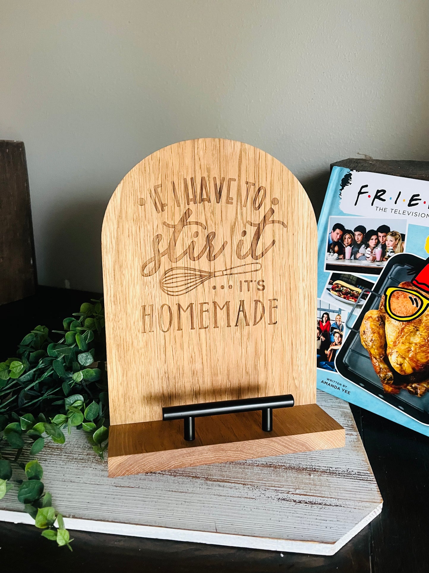 Custom Engraved Cookbook Stand