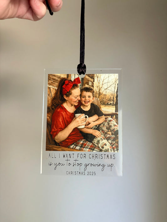 All I Want for Christmas Ornament