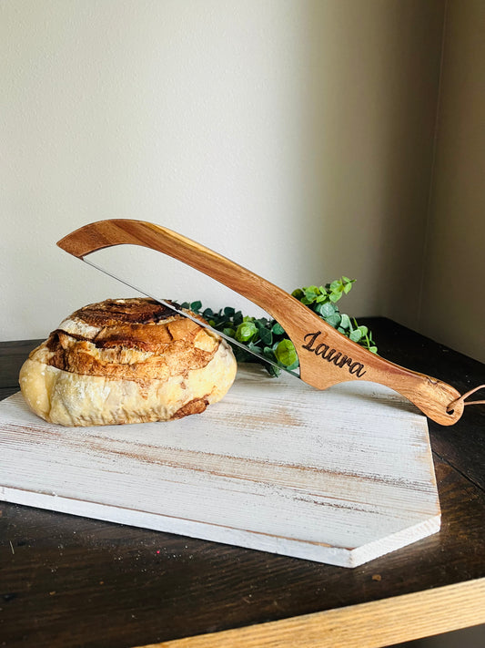 Engraved Bread Saw