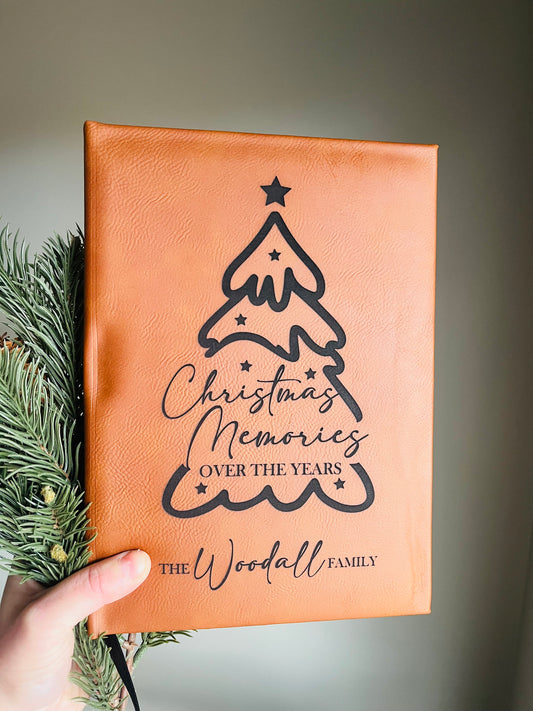 Christmas Memories Leather Journal