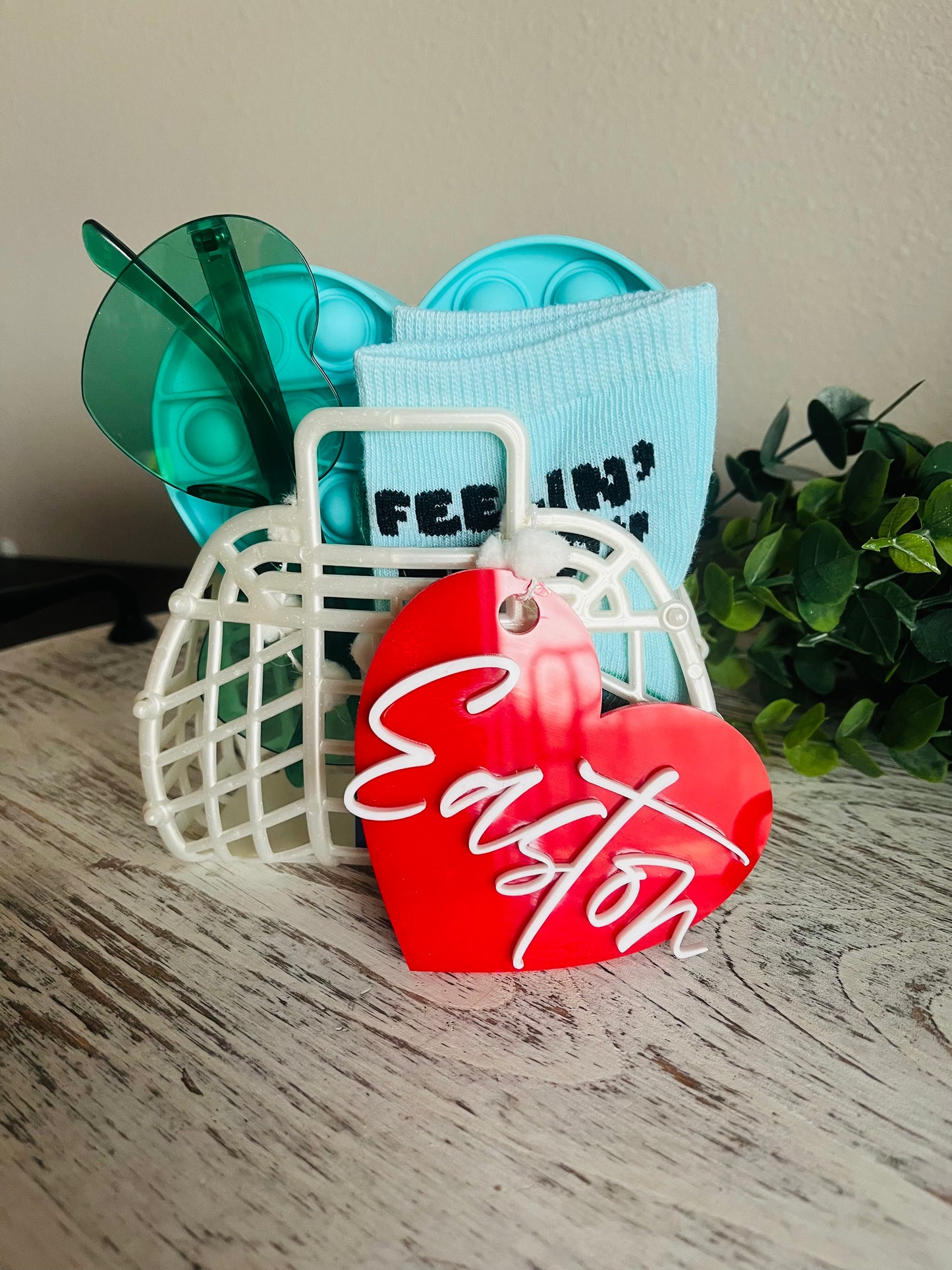 Acrylic Valentine Gift Tag