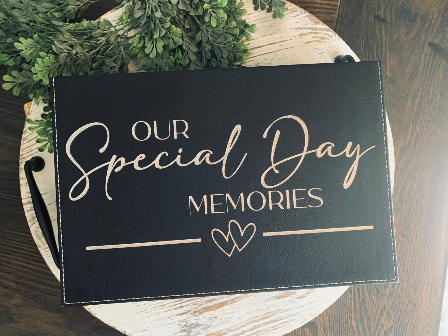 Leather Keepsake Box with Custom Engrave